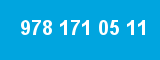978 171 05 11 978 171 05 11